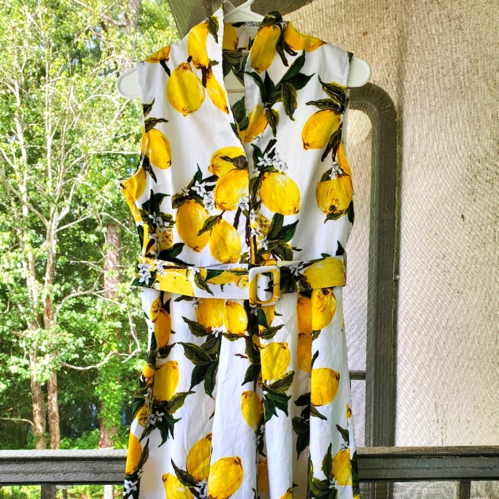 Lemon theme summer party dress